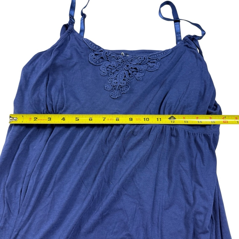 Bump in the Night Maternity 2-Piece Sleep/Loungewear Set Blue XL Robe & Cami - Picture 15 of 16